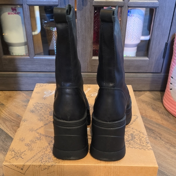 Free People Boots Myles Front Zip Boots Black Womens Size 6 NIB - Picture 5 of 10